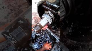 greasing wheel bearings on trailer mechanic greasing shortvideo [upl. by Peursem]