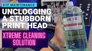 How to Unclog a Stubborn Clogged Print Head for DTF Printing with DTGPRO XTREME cleaning solution [upl. by Fausta]