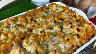 Baked pasta with ground meat and vegetables [upl. by Immak]