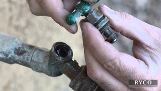 How To Fix A Leaky Hose Bib  RYCO Plumbing DIY [upl. by Spain]