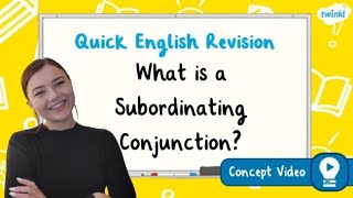 What Is a Subordinating Conjunction  KS2 English Concept for Kids [upl. by Atik138]