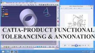 Catia  Product Functional Tolerancing amp Annonation  Tolerancing Advisor [upl. by Garnett677]