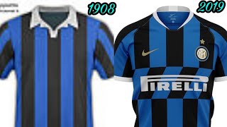 Tutte le maglie dellInter Dal 1908 al 2019 [upl. by Aronson]