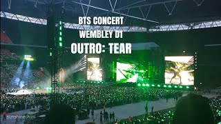 BTS CONCERT WEMBLEY D1  OUTRO TEAR [upl. by Rubens]