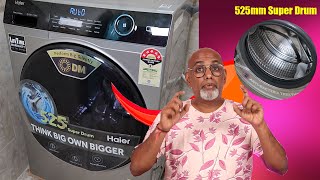 வீட்ல புது Washing மெஷின் ⚡ Haier Automatic Front Loading Washing Machine  Features HW75DM14959 [upl. by Neevan]