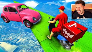 NOVA MOTO vs CARROS  a moto do ifood no GTA 5 [upl. by Alacim]