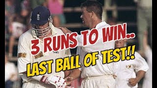 FINAL BALL of Test 3 RUNS to Win amp Never Seen Before Finish  Best Last Over Finish to a Test Match [upl. by Yonina]