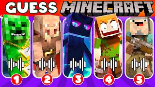 Guess the Minecraft Characters RAP Song Edition 🎮 🎤🔥 Minecraft Quiz 🏆 [upl. by Nnylyma]