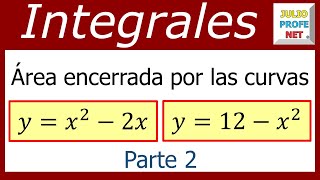 ÁREA ENTRE CURVAS  Ejercicio 5 Parte 2 [upl. by Pejsach506]