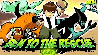 Ben 10  BEN TO THE RESCUE Cartoon Network Games [upl. by Elsilrac]