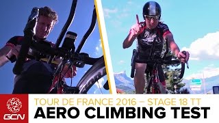 Does Getting Aero Help You To Climb Faster Tour De France 2016 Stage 18 Time Trial [upl. by Alamak]