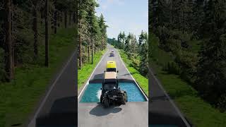 Cars vs Water pit  BeamNGDrive [upl. by Driscoll657]