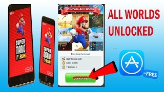 FIXED UNLOCK All Worlds in Super Mario Run For FREE Get In App Purchase of Mario Run Free [upl. by Aicelet]