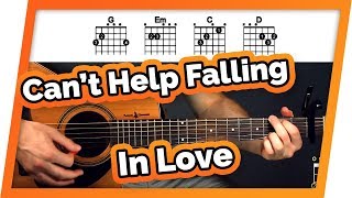 Cant Help Falling In Love With You Guitar Tutorial Elvis Presley Easy Chords Guitar Lesson [upl. by Shelly408]