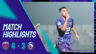 MATCH HIGHLIGHTS BRI LIGA 1 202324  PERSITA 43 AREMA FC [upl. by Nrubloc]