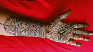 New Diwali mehndi design ✨ simple and beautiful mehndi ✨🍃 [upl. by Htidirem450]