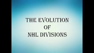 History of NHL Division and Conference Realignment [upl. by Aissatsan]