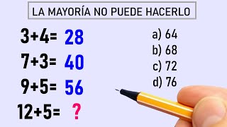 🧠 4 EJERCICIOS DE RAZONAMIENTO LÓGICO  CEREBRO EN FORMA [upl. by Lilla]