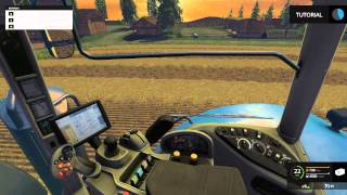 Farming Simulator 15 Tutorial 7 Round baler ronde balenpers [upl. by Ytineres]