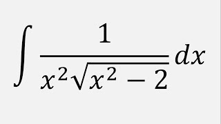 Integral of 1x2sqrtx2  2 dx using trigonometric substitution [upl. by Prince]