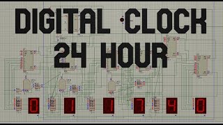 Digital Clock using 555 Timer  24 Hour 4026 IC [upl. by Nollid]