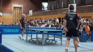 Tischtennis 2 Bundesliga TV Hilpoltstein vs Weinheim 2009 Flemming Demek vs F Jost Wan 2 [upl. by Aivizt939]