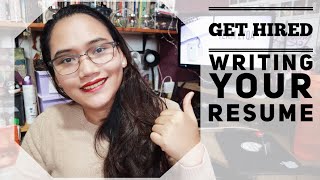 How to Write Your Resume  Get Hired [upl. by Inilam]