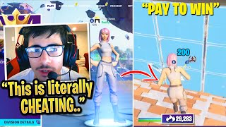 Sway PROVES This NEW SKIN is PAY TO WIN After MAX DAMAGED GLITCH In Solo Arena Fortnite [upl. by Nytram]