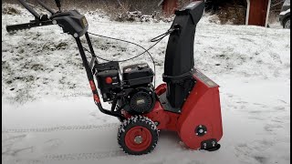 Snow Blower Test amp Review  Billig Snöslunga Testad [upl. by Halette623]