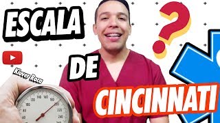 ESCALA DE CINCINNATI ANTE UN ATAQUE CEREBRAL DERRAME ICTUS O APOPLEJÍA💊 MANEJO PREHOSPITALARIO [upl. by Doowrehs]