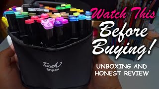 Unboxing and Honest Review Touch Raven  Alcohol Markers  My Art Life [upl. by Adnahsed]