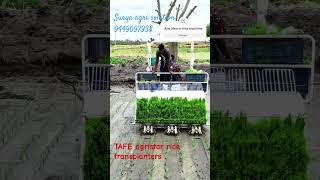 TAFE agristar rice transplanter farming suryagri agriculture japan [upl. by Nnylannej]