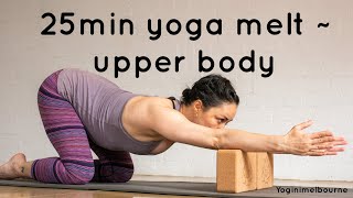 25min yoga melt  upper amp middle back release  neck amp shoulders [upl. by Elinad]