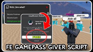 FE  Gamepass Giver Script Hack  ROBLOX SCRIPTS  Get ALL Gamepass in Game [upl. by Aliber]