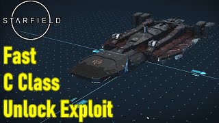 How to unlock class C ships FAST Piloting skill exploit amp fast starship design level 4 in Starfield [upl. by Ethelin]