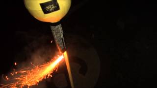 Pyrostar  Goldregen Raketen 4 inch ball rockets Full HD [upl. by Lionello]