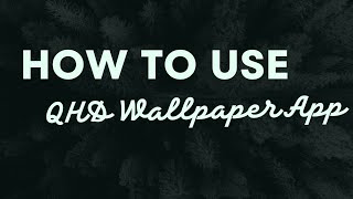 How to use QHD Wallpaper app By Sanaira TeCh [upl. by Marchese412]