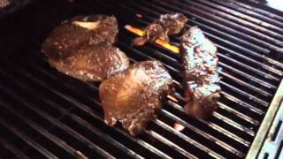 Grill tasty mouthwatering marinated Top Sirloin Steak [upl. by Hairej574]