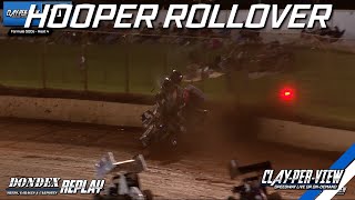 Formula 500s  Jake Hooper Big Rollover  Toowoomba  13th Jan 2024  ClayPerView [upl. by Finbur]