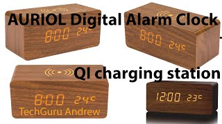 AURIOL Digital Alarm Clock With QI charging station [upl. by Dynah]