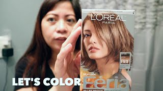 Loreal Feria B61 Hi Lift Cool Brown [upl. by Anelrac741]