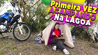 36 HORAS ACAMPANDO Na BEIRA DA LAGOA  Lagoa Do Quintino  IMBITUBA  SC [upl. by Crowe]