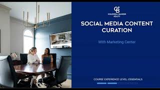 Social Media Content Curation  Marketing Center  Essentials [upl. by Barvick]