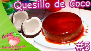 Quesillo De Coco Casero  Sin Leche Condensada Paso a Paso [upl. by Dewhurst]