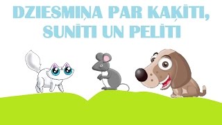 Kā runā dzīvnieki  kaķītis sunītis un pelīte 1daļa [upl. by Kciremed]