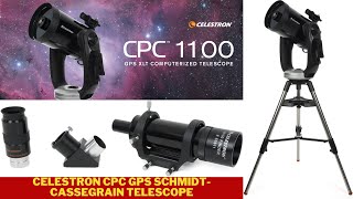 Celestron CPC GPS Schmidt Cassegrain Telescope  telescope with tripod and tube  space science [upl. by Ahscrop]