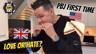 Brit Reacts to PBJ Sandwich for the FIRST TIME [upl. by Nerfe457]