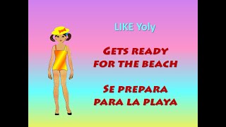 Yoly Asel paper doll gets ready for the beach  Yoly Asel se prepara para la playa [upl. by Aurlie]