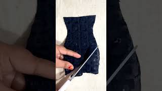 Stylish fitted dress cutting ✂️dressmakingcuttingstitchingshortsvideoviralvideodiyfashion [upl. by Aidin]