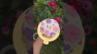 FloralZinnias youtube youtubeshorts youtubeshortsviral cakedesign cakedecorating zinnias [upl. by Lyndsay]